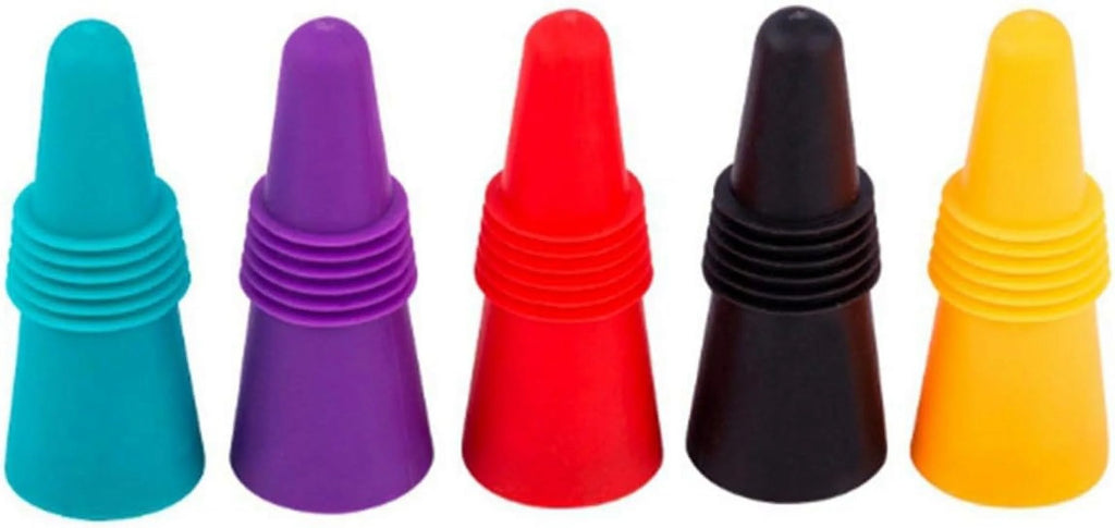 Silicone Stainless Steel Wine Bottle Stopper P245551