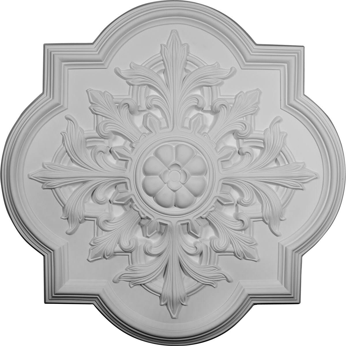 31 1/4x22OD x 2x22P Ceiling Medallion Hand-Painted Hickory J3248