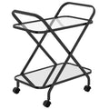 Black 2-Tier Bar Cart X77746