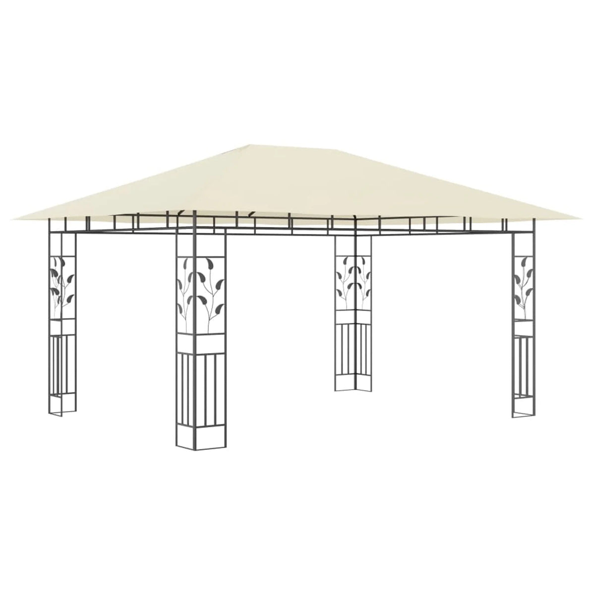 Gazebo with Mosquito Net 13.1'x9.8'x9' Cream B162950