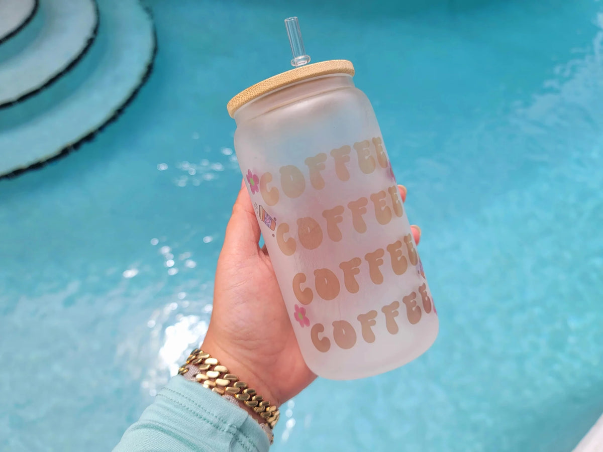 16 oz Coffee Beer Can Glass R26557