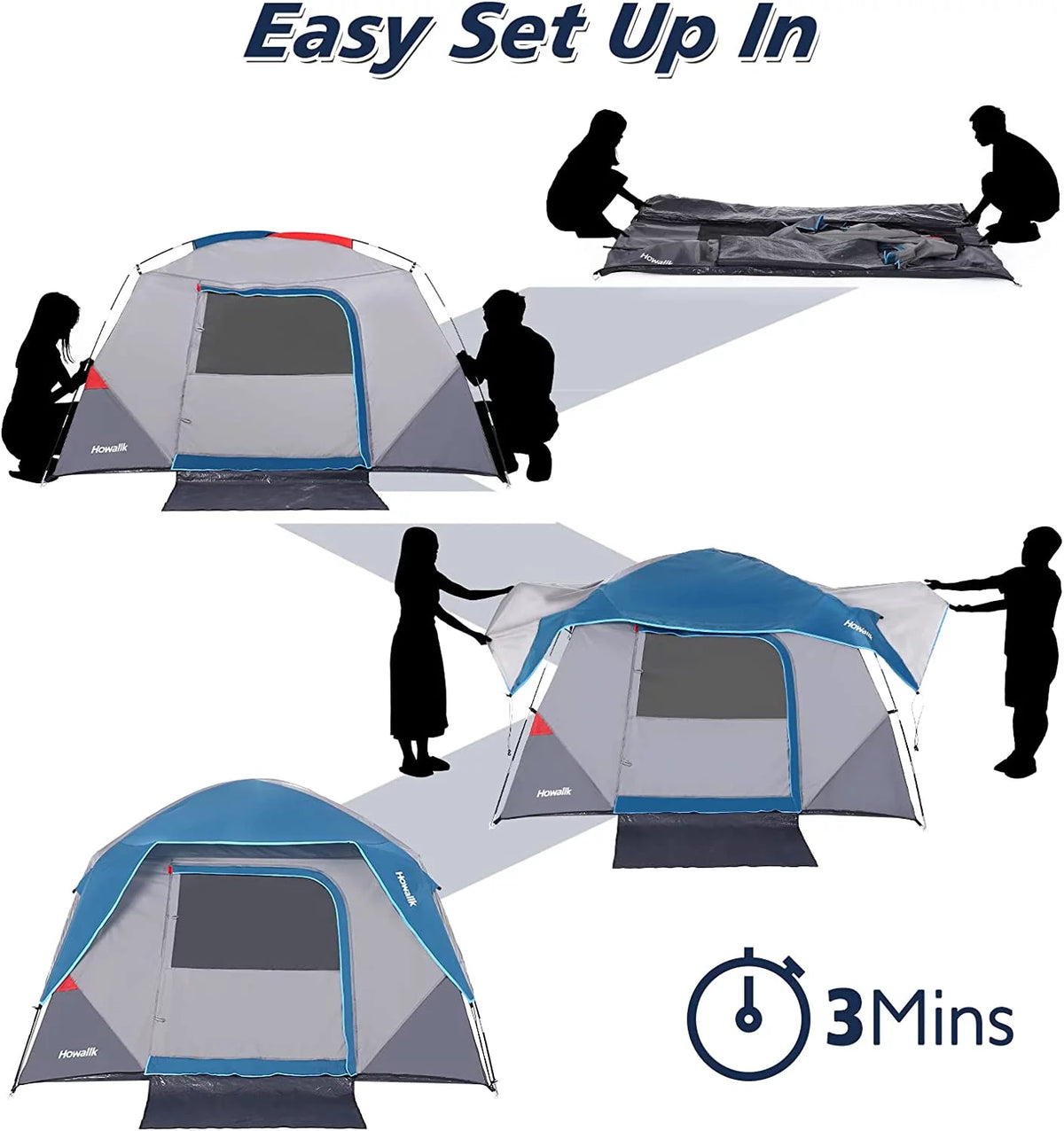 6 Person Camping Tent N413