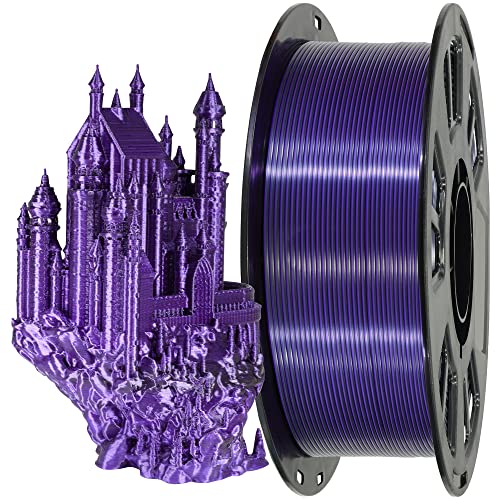6 Spools Bicolor Dual Color 1.75mm 3D Printer Filament Bundle, Silk PLA, 250g X 6 Spools U4515