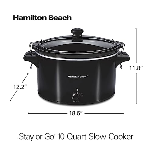 6-Quart Black Portable Slow Cooker V800