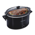 6-Quart Black Portable Slow Cooker V800