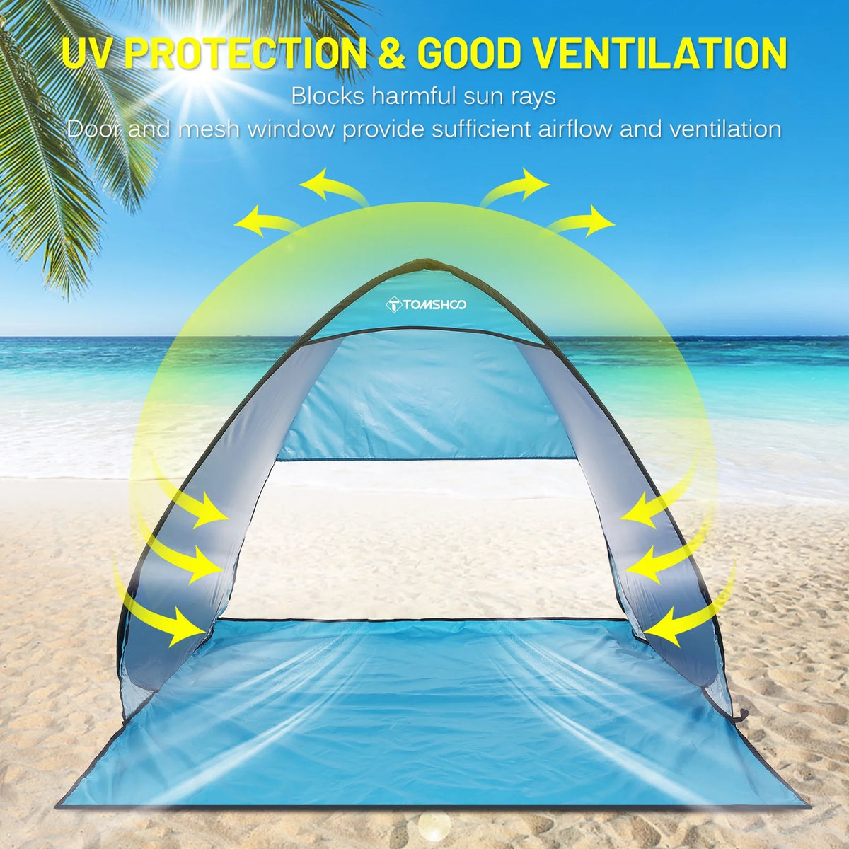 Pop Up Beach Tent with Carry Bag F14667