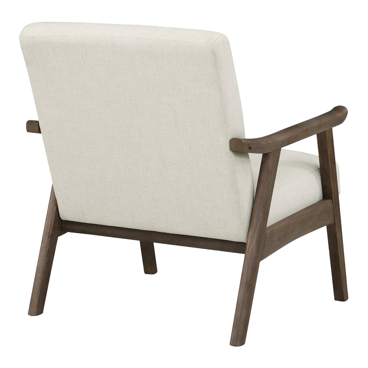 Linen White Fabric Armchair X2740