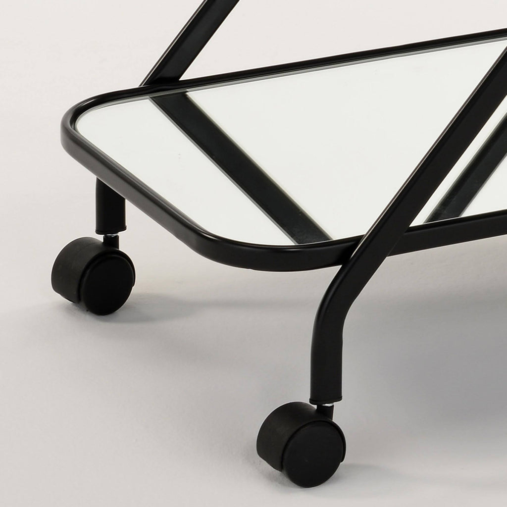 Black 2-Tier Bar Cart X77746