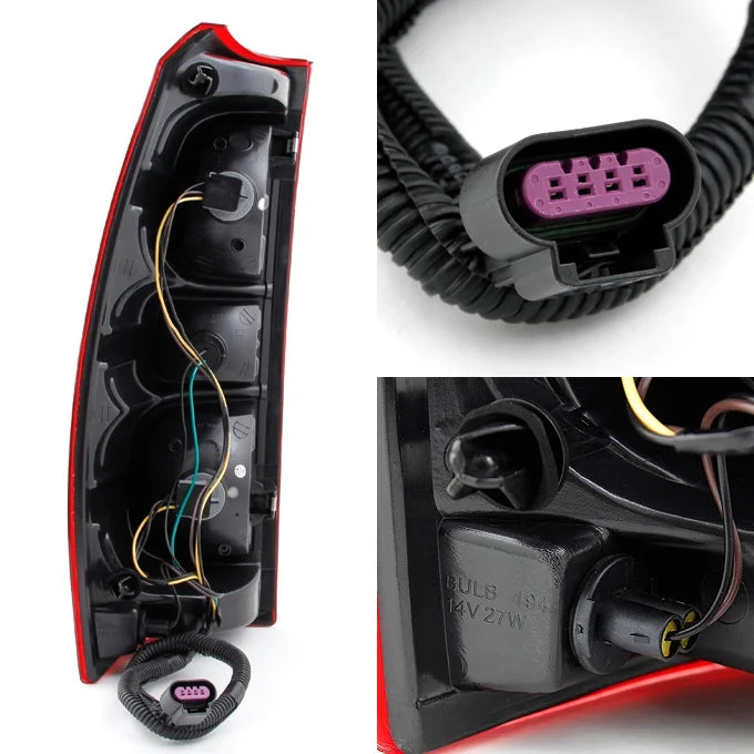 Red Clear Tail Light Passenger Right Side Replacement K18769