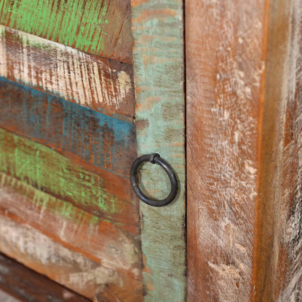 End Table with 1 Drawer 1 Door Reclaimed Wood F19874