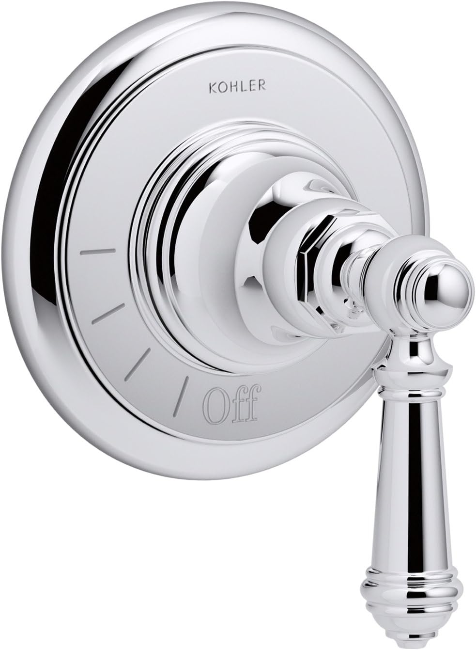 Brushed Nickel Volume Valve Trim with Lever Handle P903