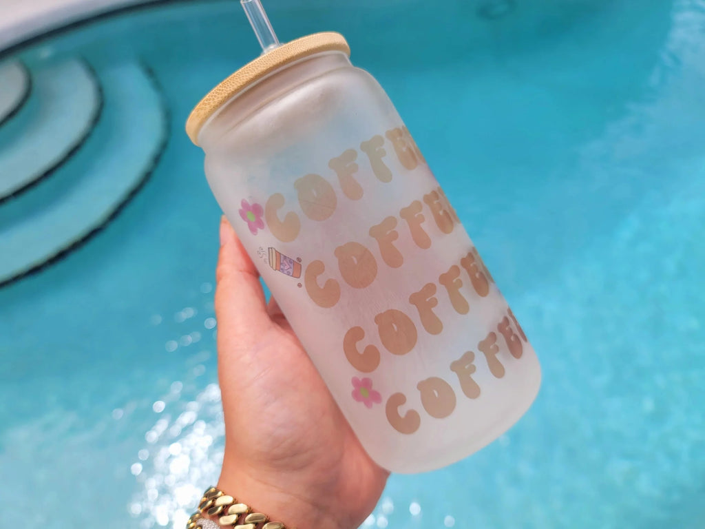 16 oz Coffee Beer Can Glass R26557