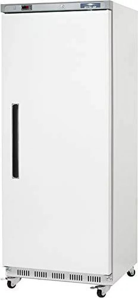 White Single Door Reach in Commercial Refrigerator 25 cu. ft. E1660