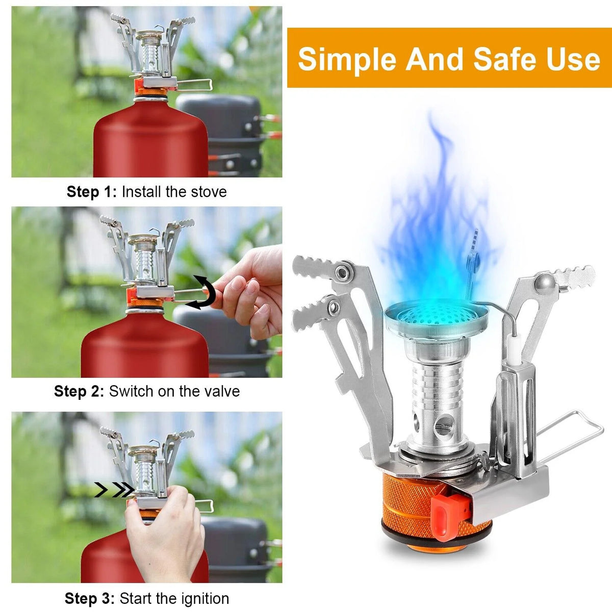 Ultralight Portable Camp Gas Stove Burner B230