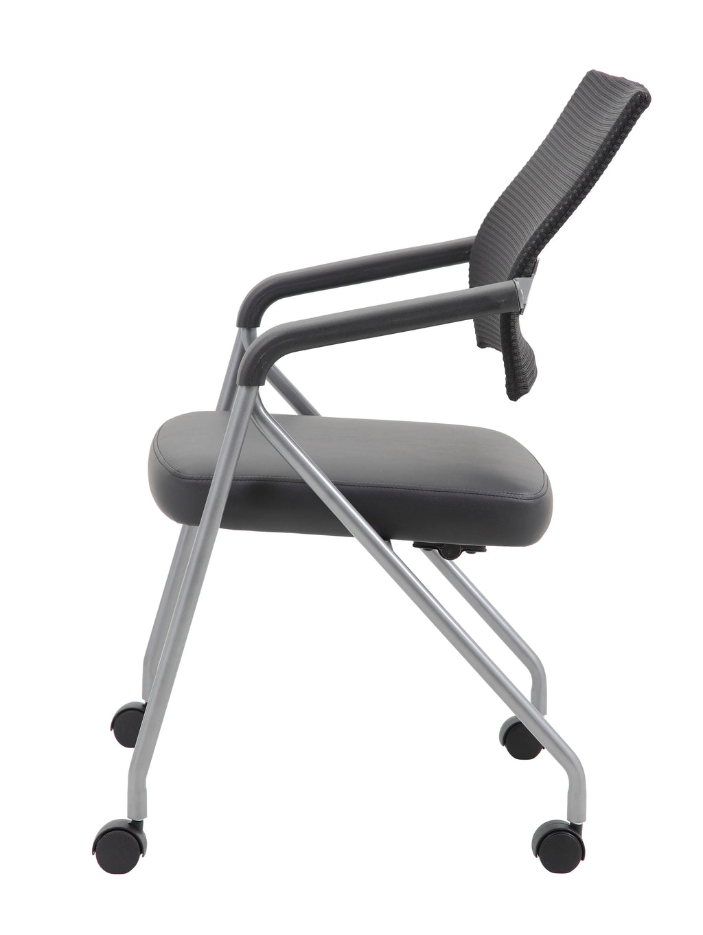 Black Mesh Space Saving Chair Set of 2 T523392