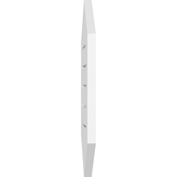 Vertical Peaked Surface Mount PVC Gable Vent T18761