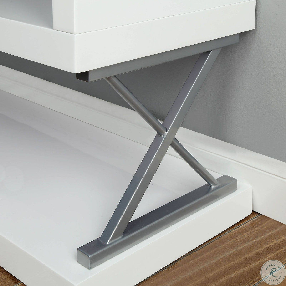 White 5 Layer Shelf D349