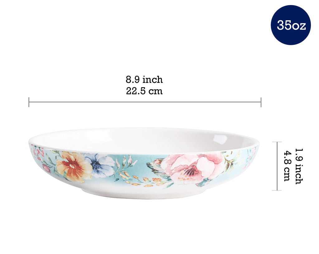 Ceramic 35oz Dinner Bowls Set of 4 K743