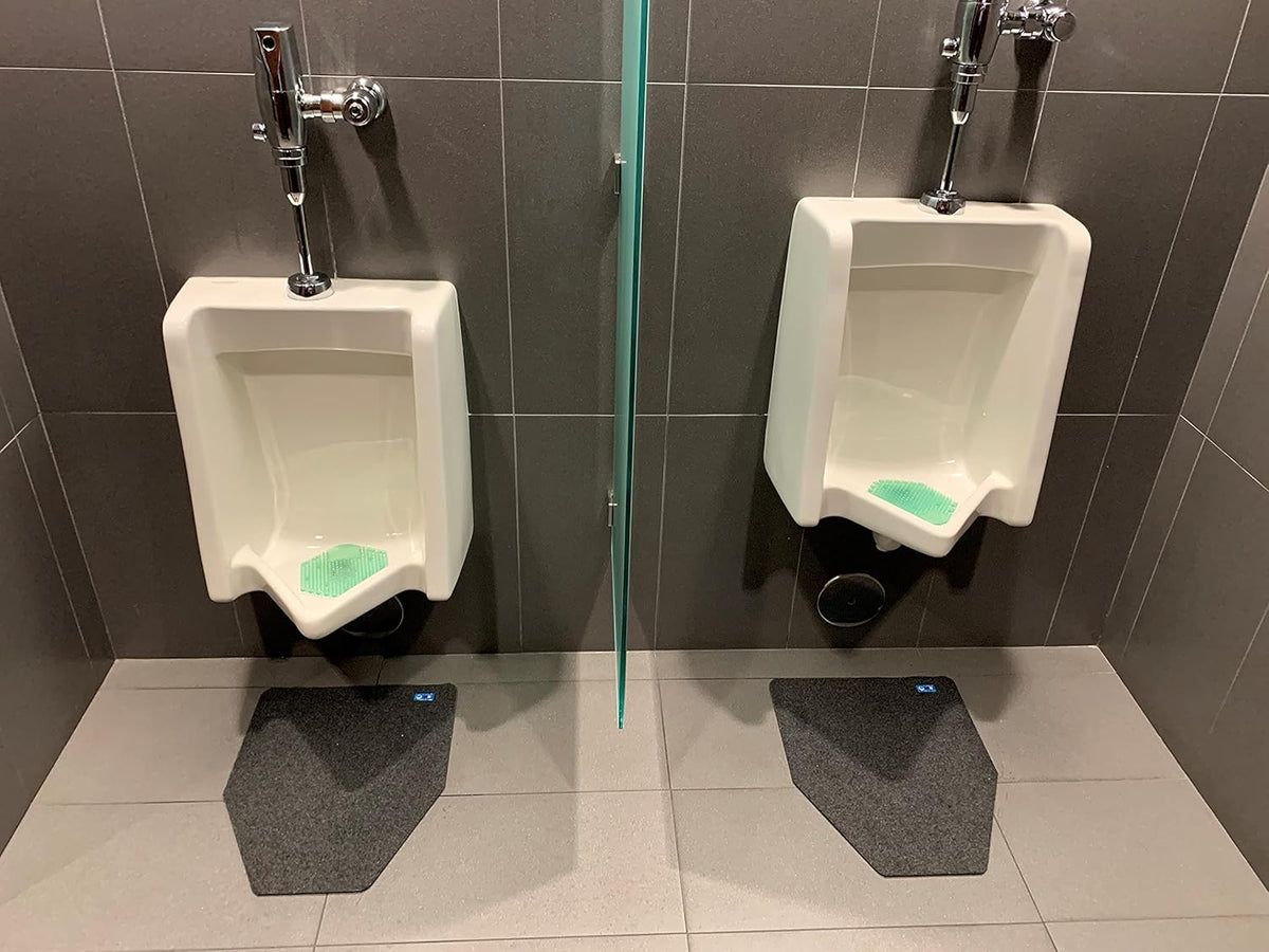 Disposable Urinal Mats, Charcoal, Case of 6 Pack of 2 M92468