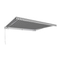 10 ft. Gray & White Retractable Awning X567768