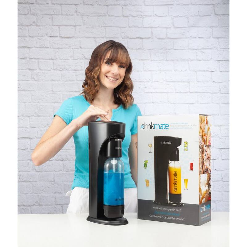 Matte Black Sparkling Water and Soda Maker Machine G105