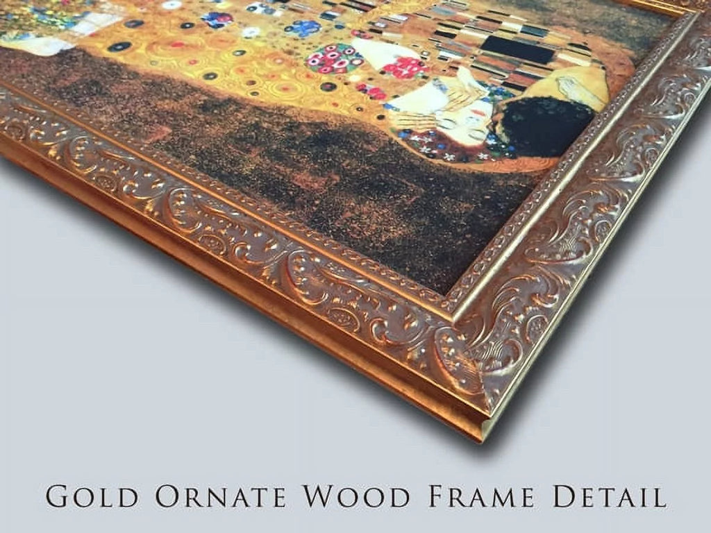 Gold Ornate Wood Framed Canvas Art P582395