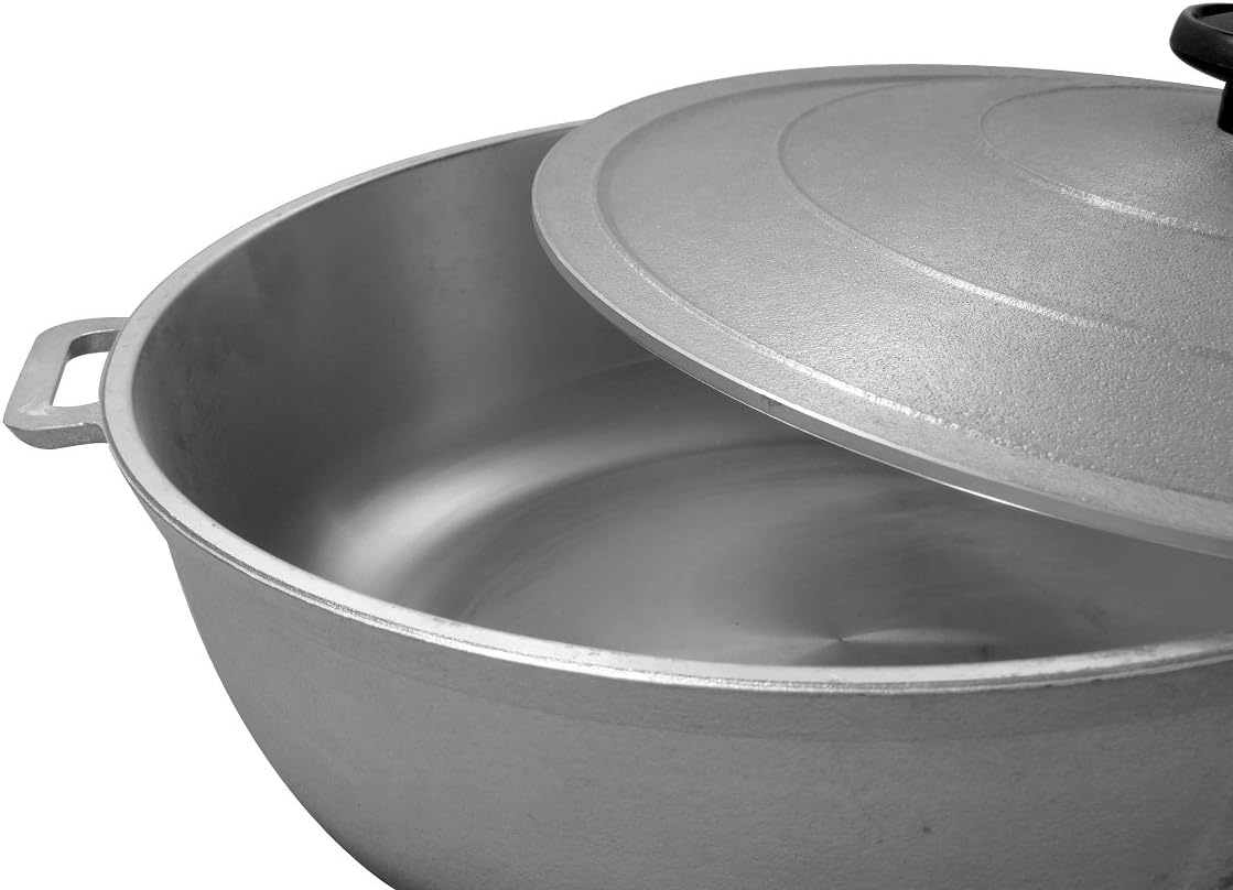 Aluminum Caldero Dutch Oven 5 QT Silver Y7723