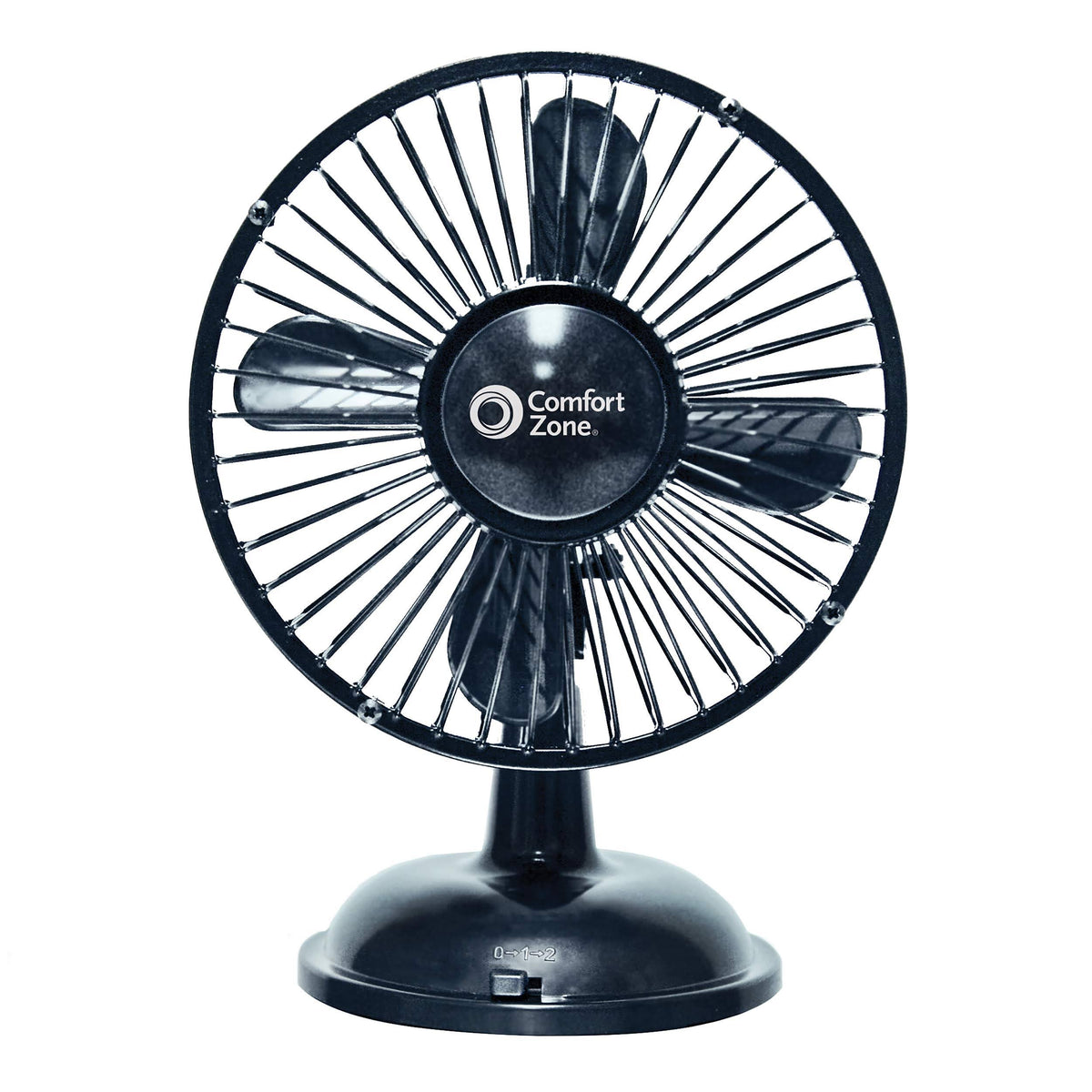 Battery Operated 6'' USB Oscillating Table Fan, Black G75760