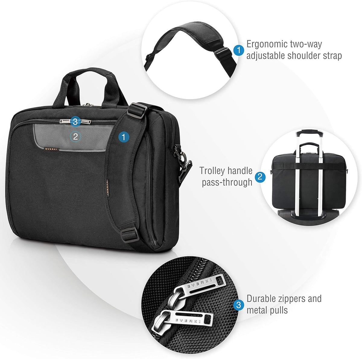18.4-Inch Laptop Bag Briefcase R7072