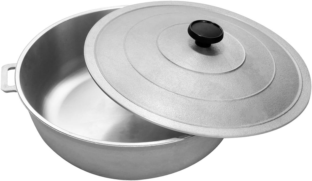 Aluminum Caldero Dutch Oven 5 QT Silver Y7723