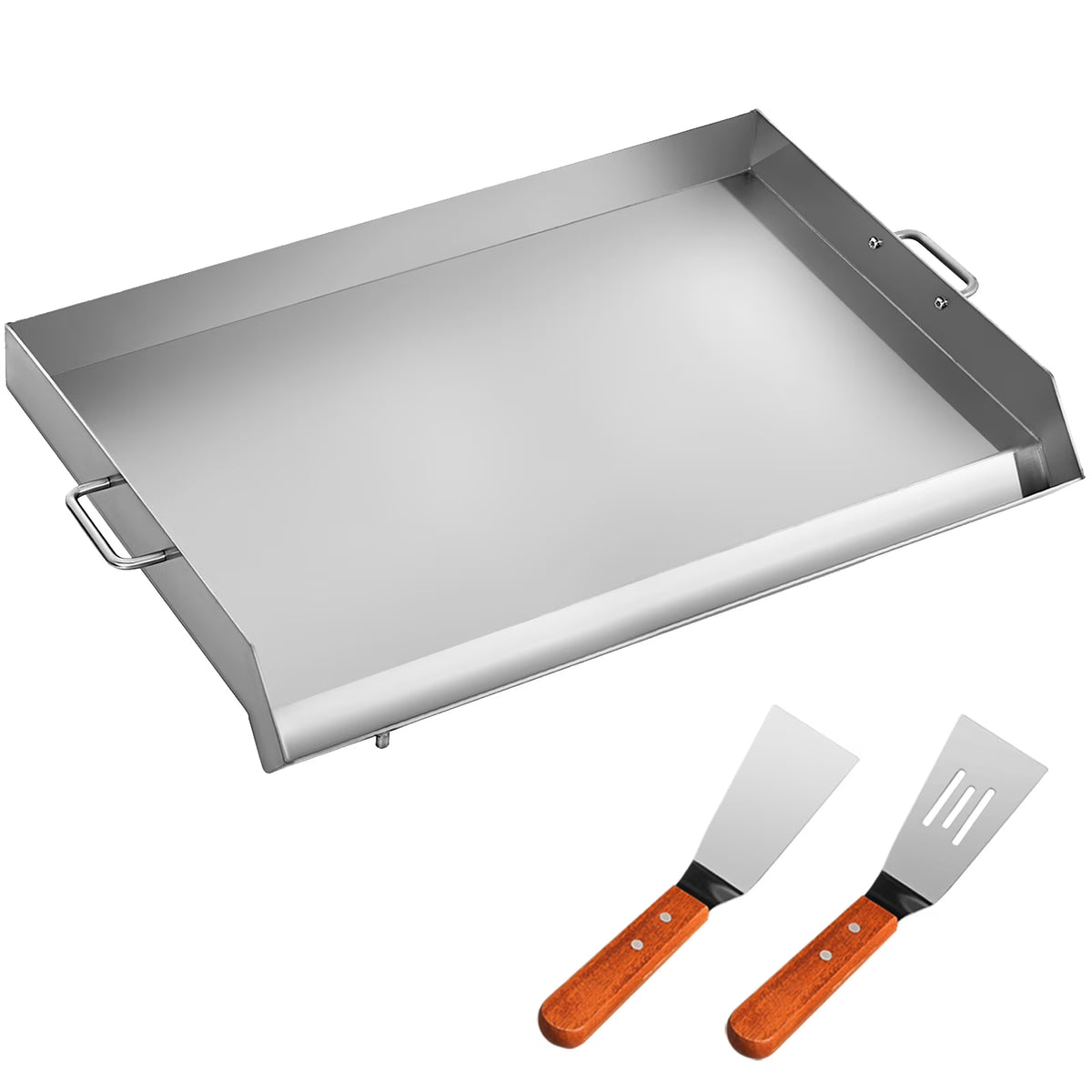 Stainless Steel Flat Top Griddle 32" X 17" with 2 Handles M111
