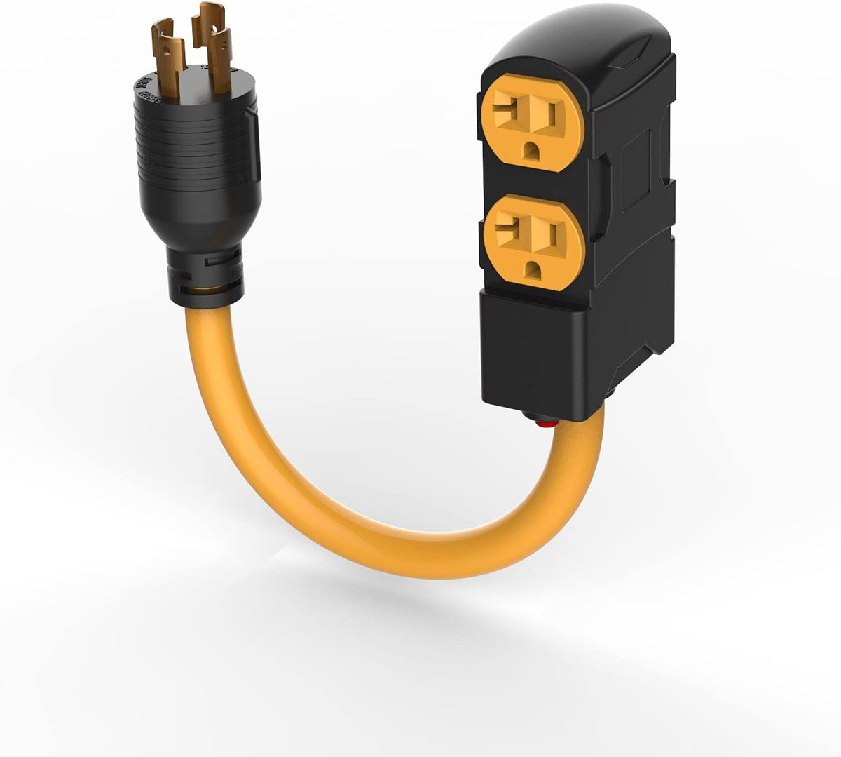 25Ft Generator Locking Cord, 4 Prong 10 Gauge, 30Amp 7500 Watts, Pack of 2 T13426