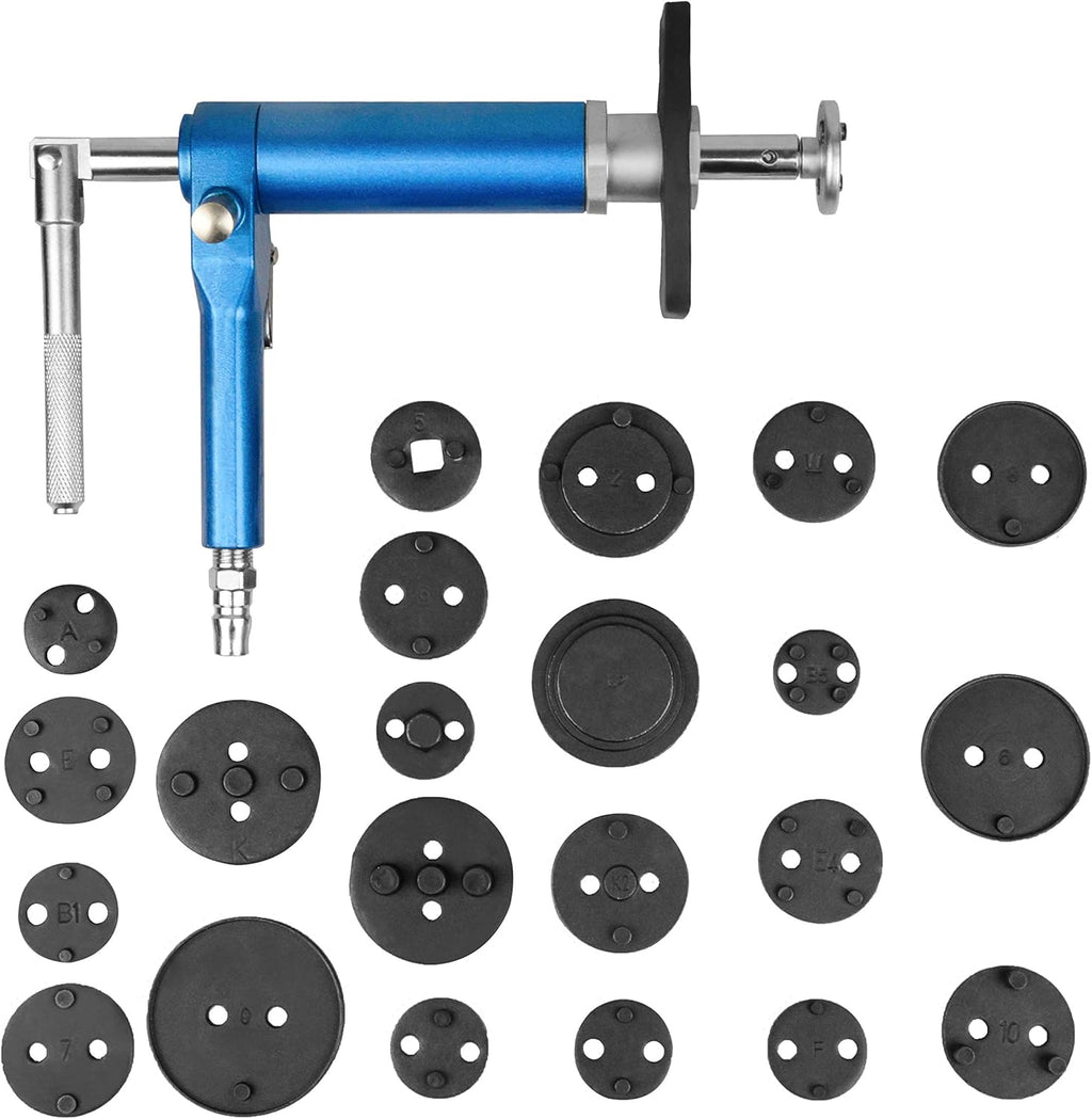 23PCS Pneumatic Brake Caliper Wind Back Tool Kit with Adapters X990
