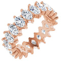 14k White Yellow or Rose Gold Marquise Diamond Eternity Ring D279500
