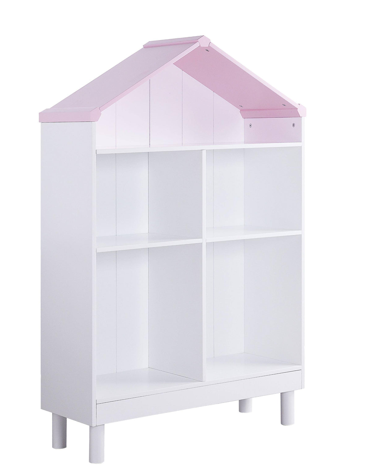 White Pink Wood Bookcase S439775