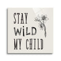 White Floral Sketch 12 x 12 Glass Wall Hanging Sign T721687