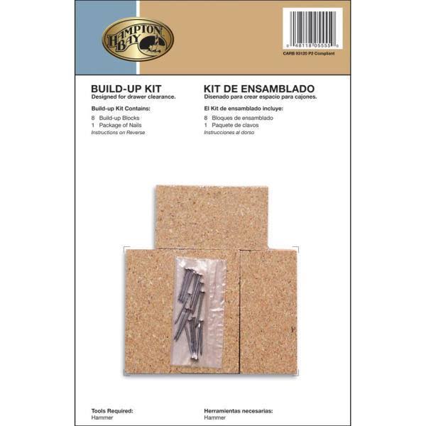 8 ft White Laminate Countertop Kit with Left Miter and Full Wrap Ogee Edge D19997