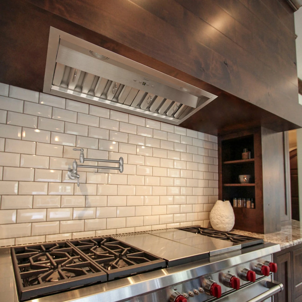 30 Inch Stainless Steel Ducted Range Hood Insert, 600 CFM X827