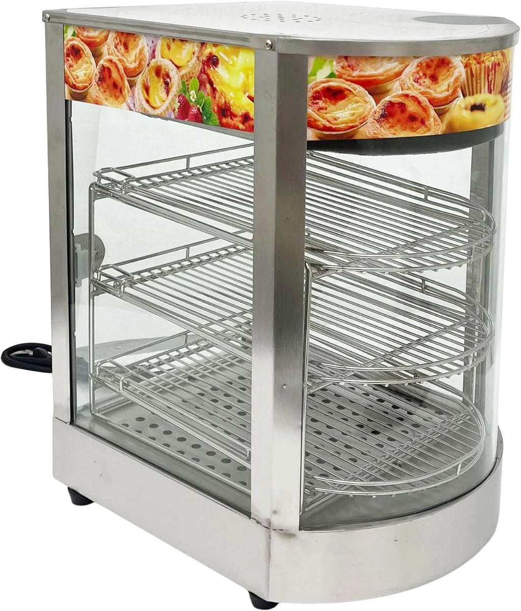 3 Tiers Stainless Steel Heated Cabinet N610