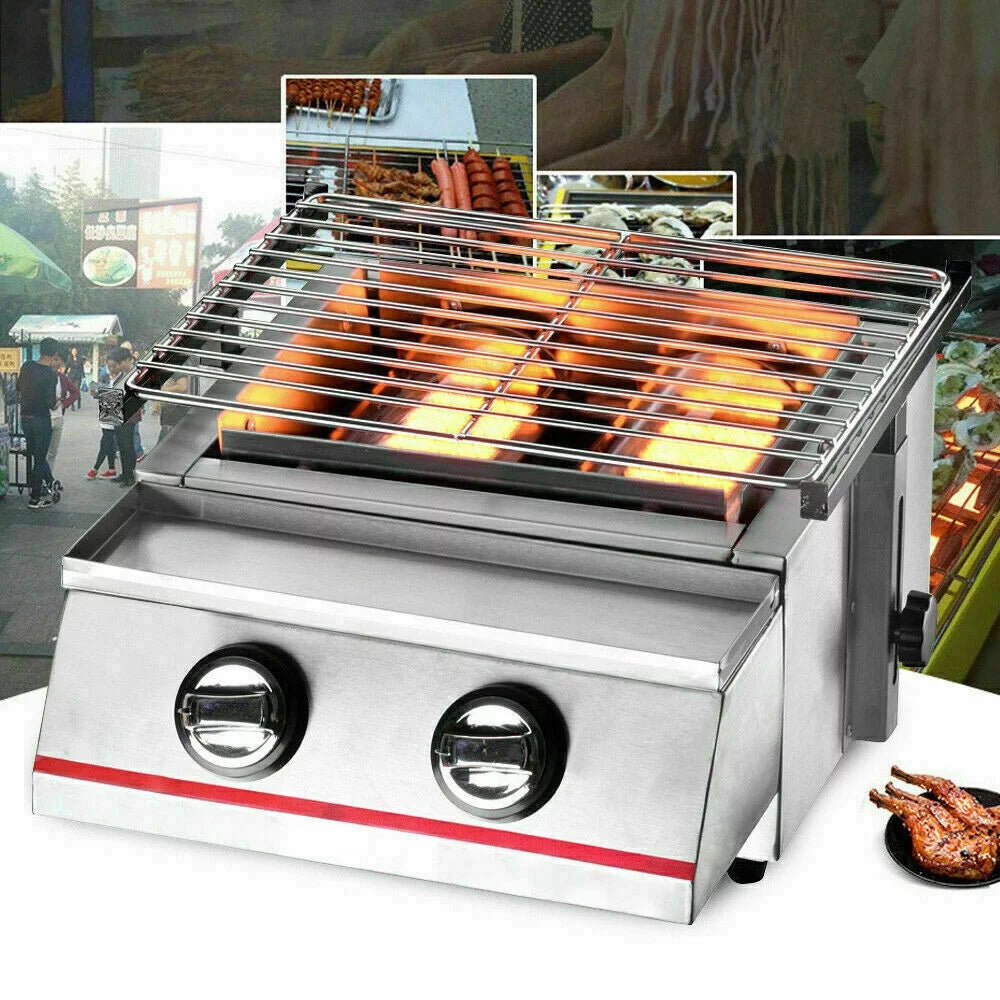 2 Burner Stainless Steel Portable Gas Grill K139