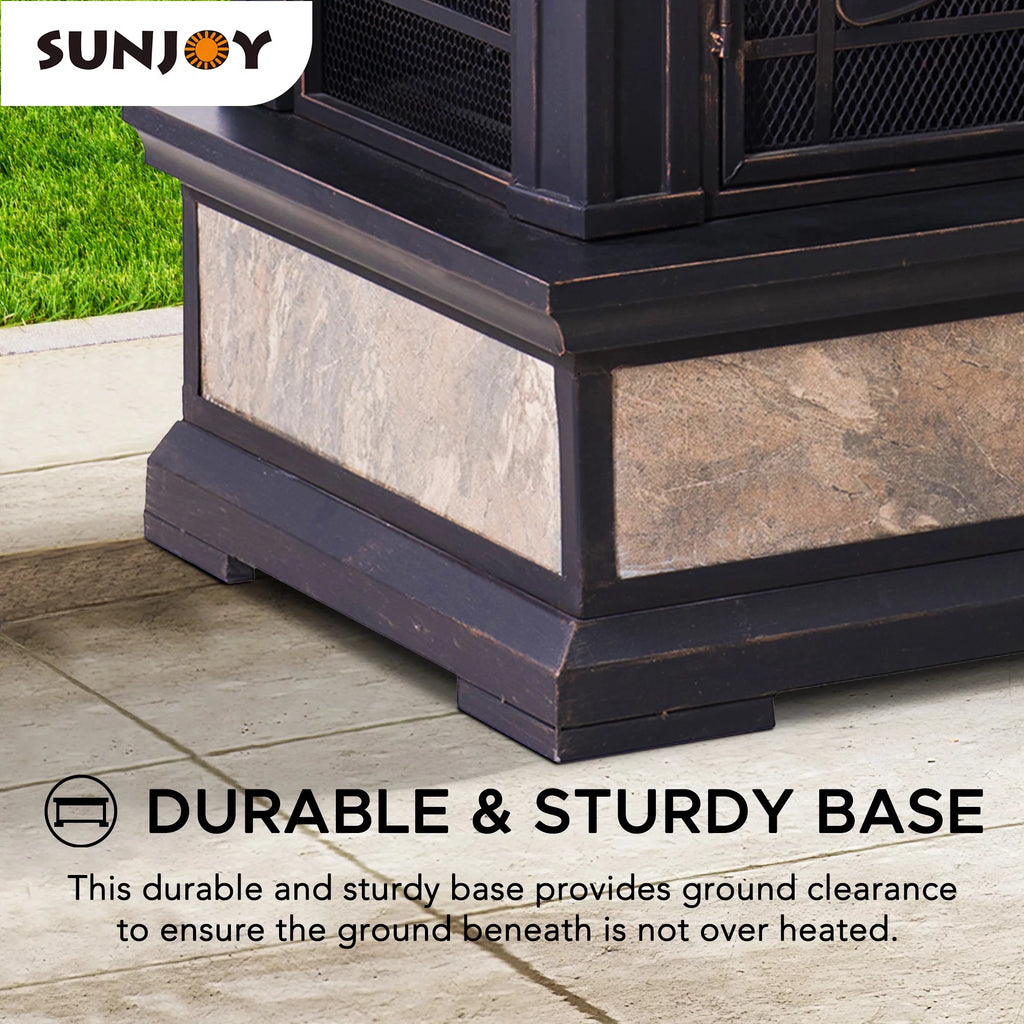 Black Wood Burning Fireplace X75269