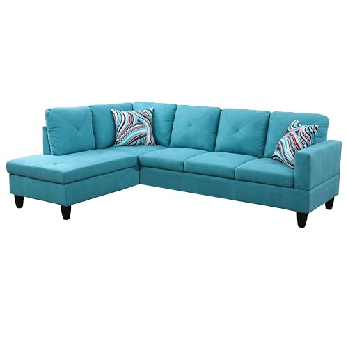 Black Grey Flannel Modular Sectional Sofa K794