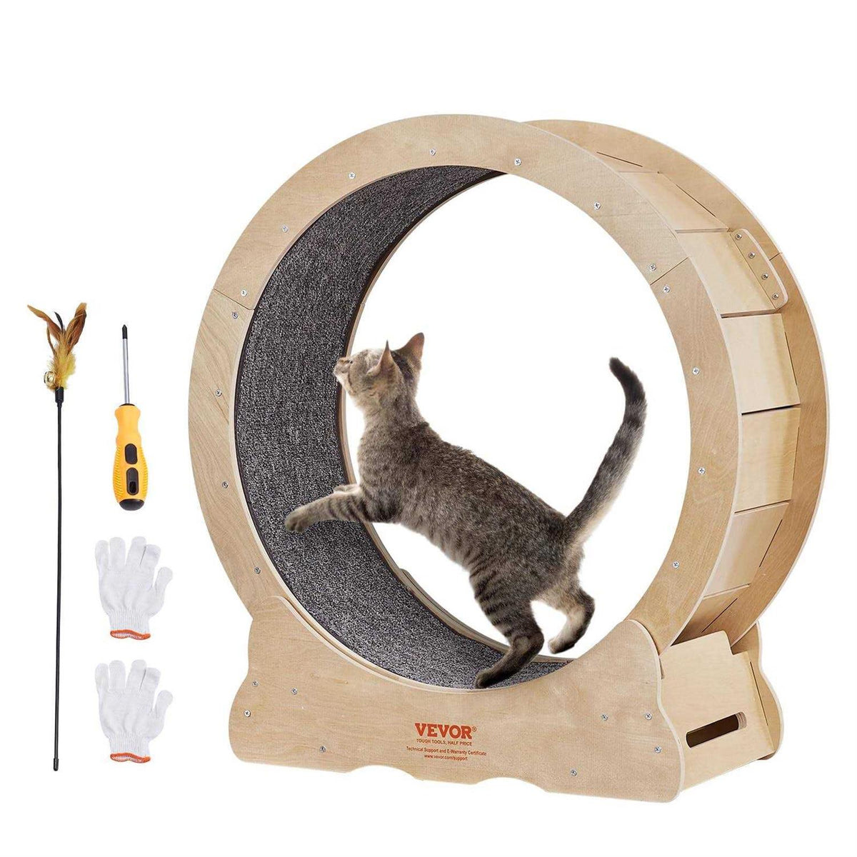 29.5 inch Cat Exercise Wheel with Detachable Carpet J4857