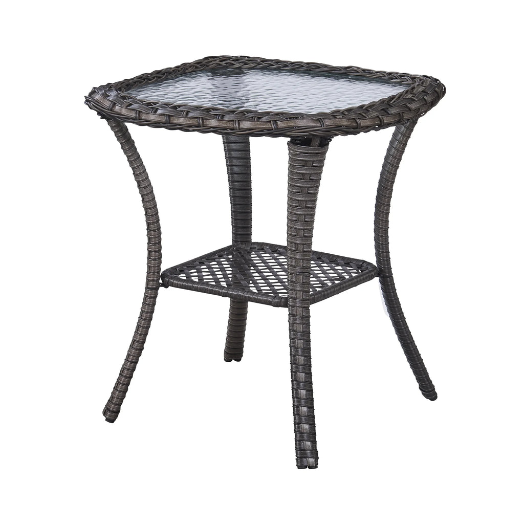 Blue 7 Pcs Outdoor Rattan Patio Furniture Set with Cushion J34636