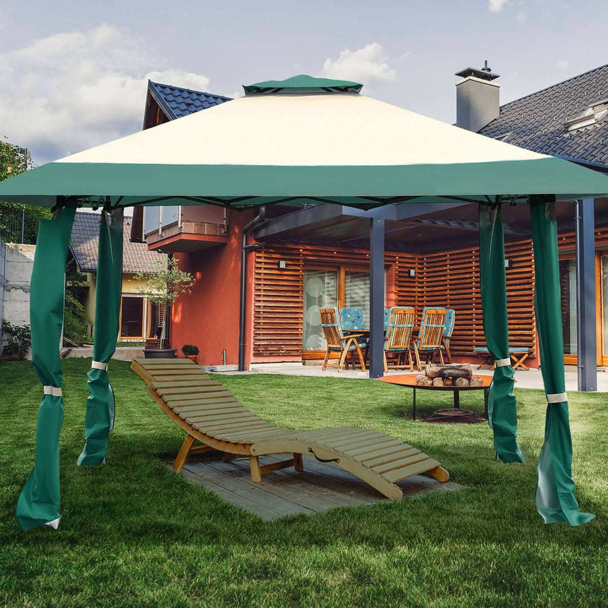 13x13 Gazebo Canopy Shelter Awning Tent V103