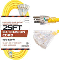 Yellow 3 Outlet Heavy Duty Extension Cord D871