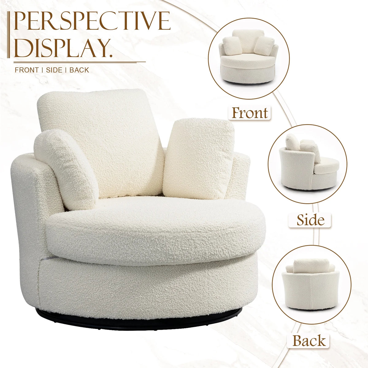 Sherpa Swivel Chair A6960