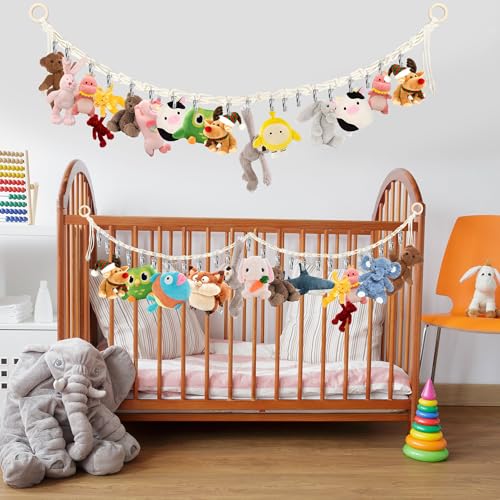 Stuffed Animal Storage Chain with 40pcs Metal Clips H87377