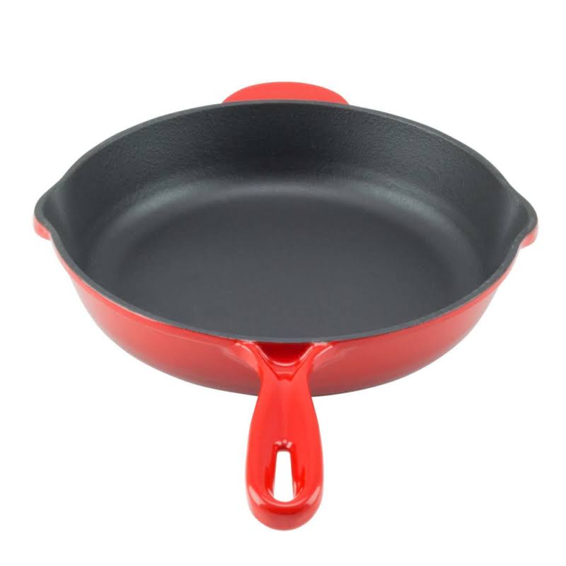 Enamel Cast Iron Skillet 10 inch Fry Pan F938591