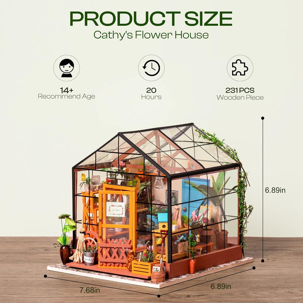 DIY Miniature House Kit with LED Light V501